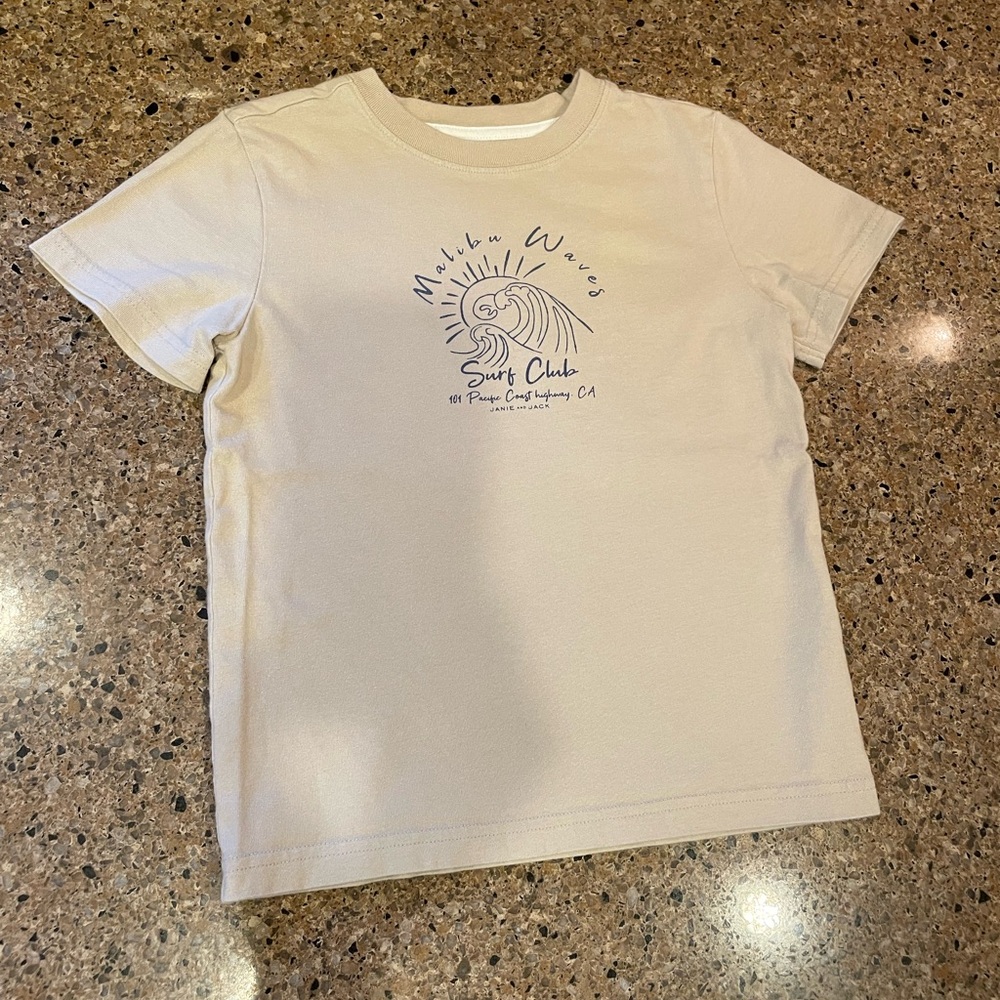 Janie and Jack Tan Surf Club Tee